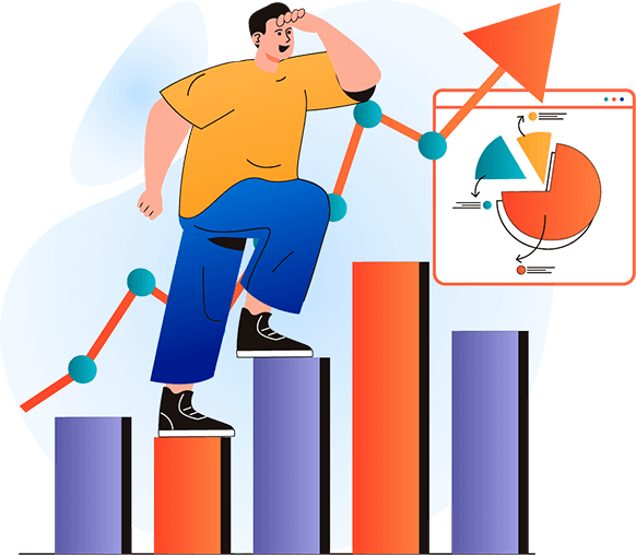 web development and LMS solutions illustration